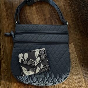 Vera Bradley Charcoal Quilted Crossbody Bag